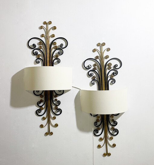 Pair of Large Wall Light by Banci Firenze, 1960s