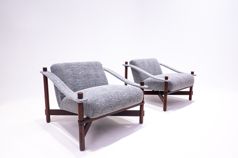  Pair of Mid-Century Armchairs by Raffaella Crespi, Italy, 1960s