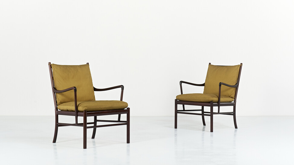 Pair of mid-century armchairs model PJ149 by Ole Wanscher for Poul Jeppesen - Denmark