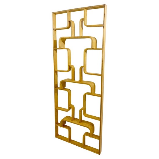 Pair of Mid-century Claustra shelves / Room Divider by Ludvik Volak for Drevopodnik Holesov - Czech 1960s