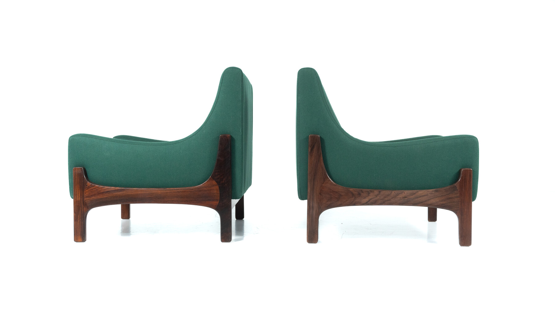 Pair of Mid-Century Italian Armchairs, 1960s - New Upholstery