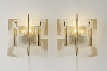 Pair of Murano Glass Wall Light by Carlo Nason, Italy, 1960s
