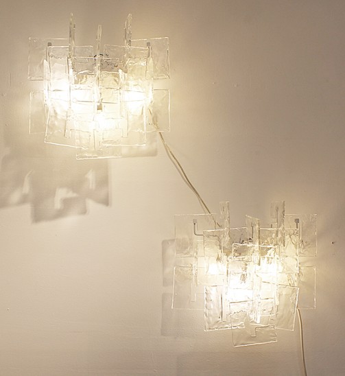 Pair of Murano sconces by Carlo Nason