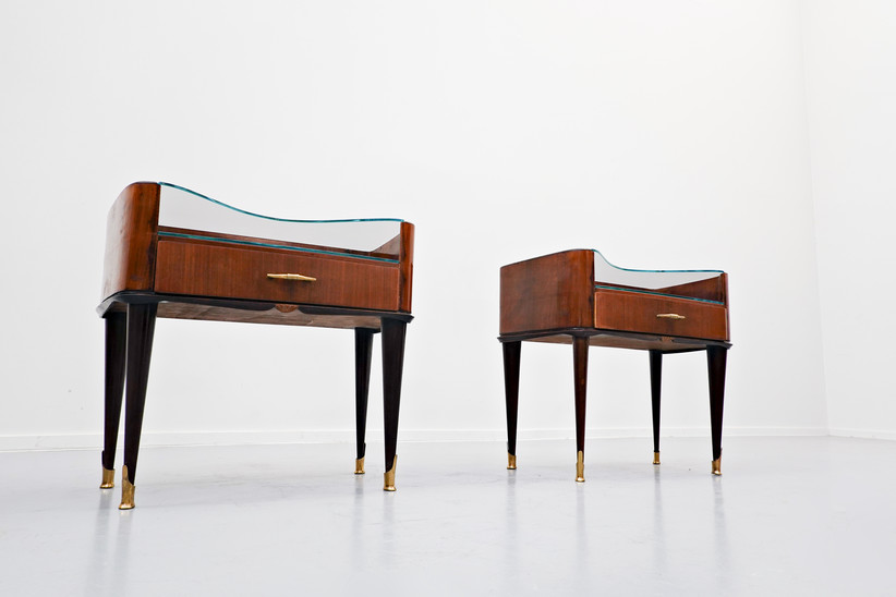 Pair of Nightstands attributed to Osvaldo Borsani