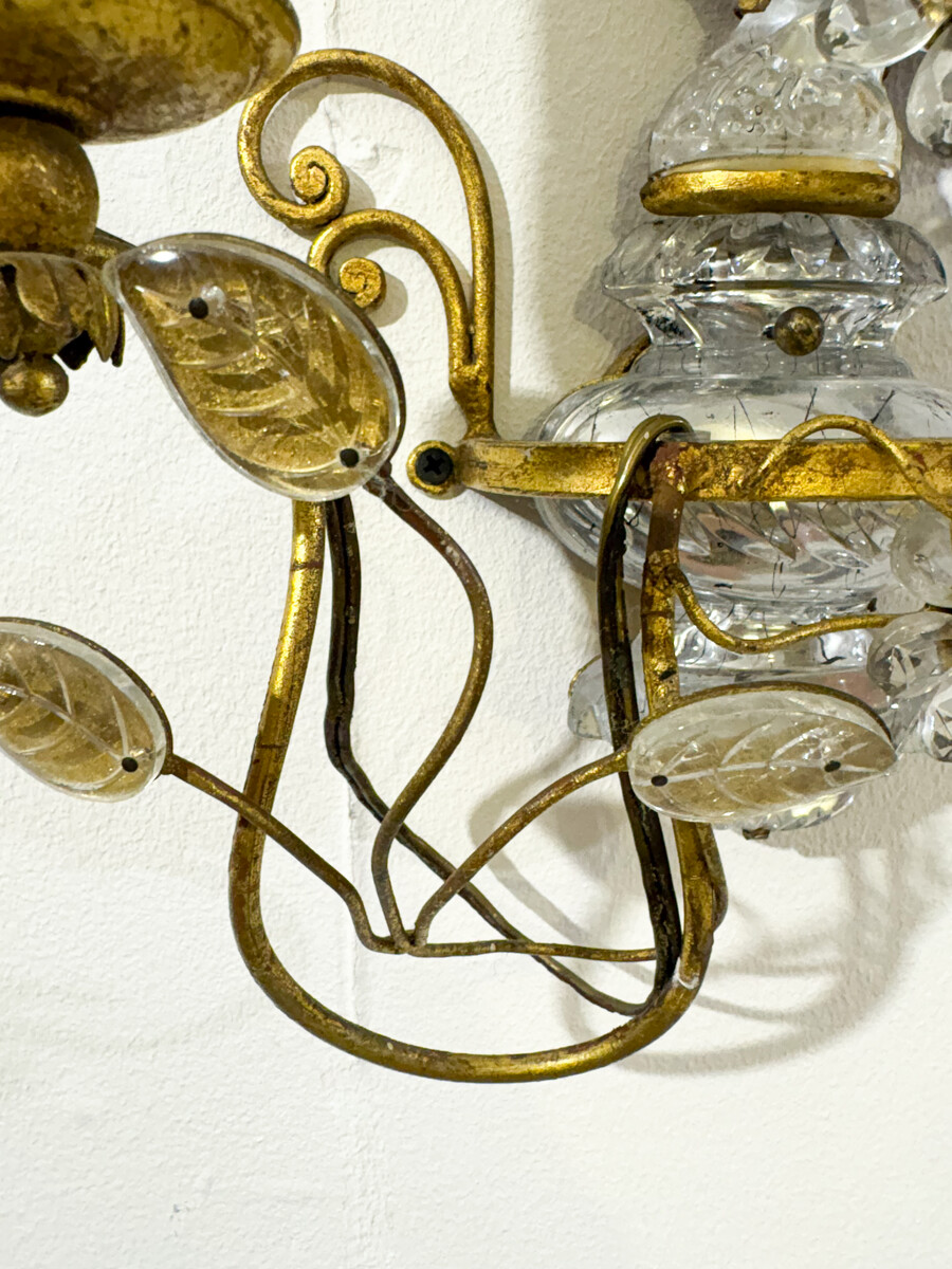 Pair of Parrot Wall lights Maison Baguès - 2 pairs available 