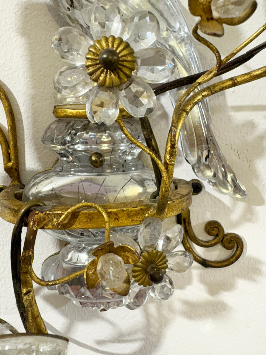 Pair of Parrot Wall lights Maison Baguès - 2 pairs available 