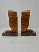 Pair of Pine Owl Bookends by Josez Peeters, 1940s