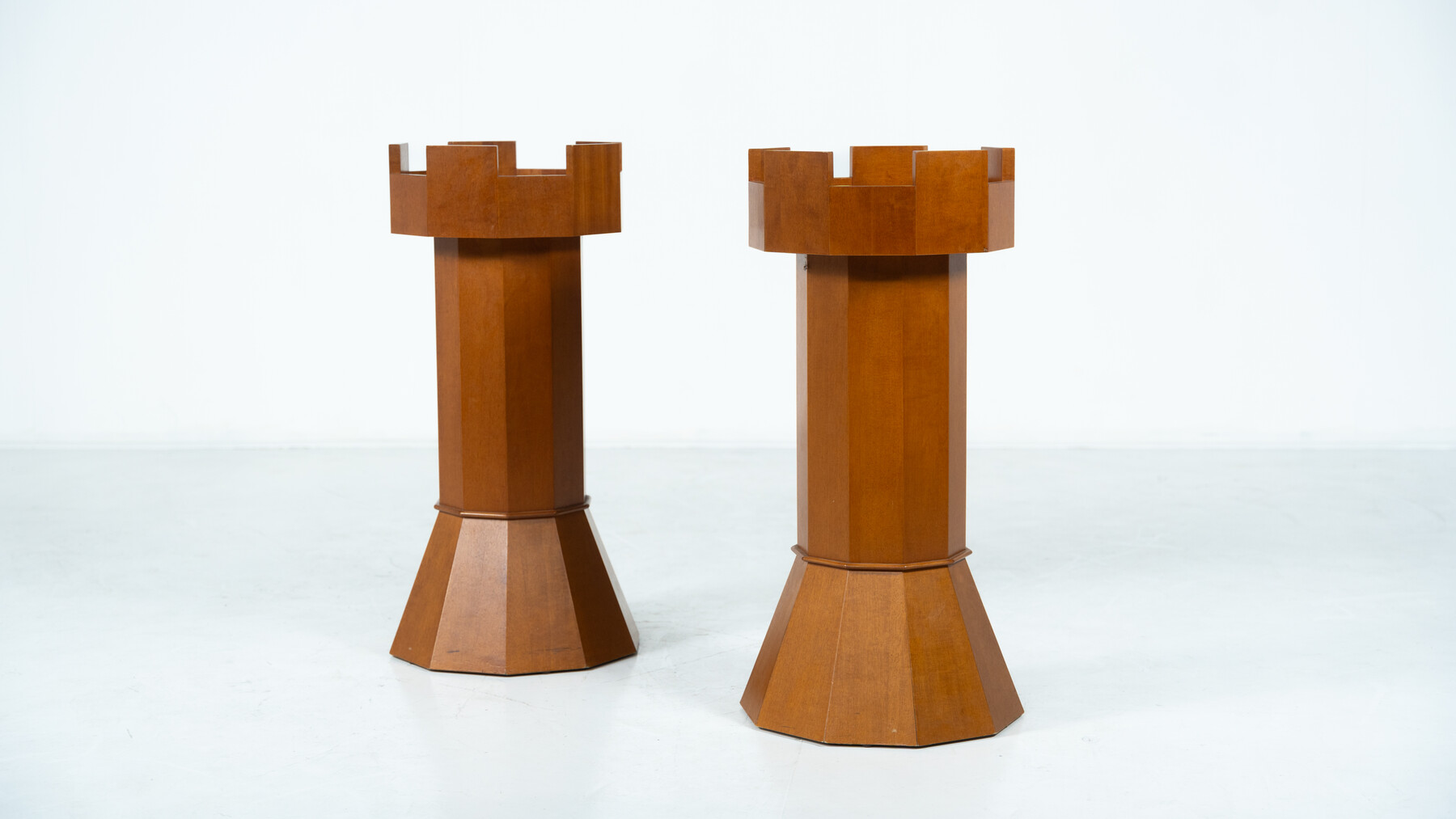 Pair of Planters in the shape of Chess Pieces, Italy, 1970s