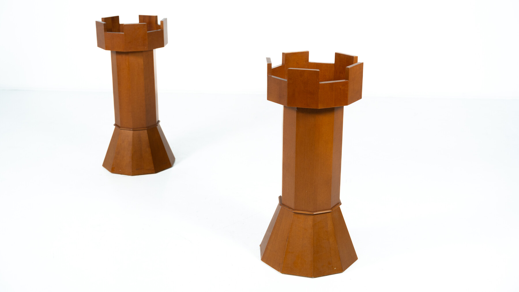 Pair of Planters in the shape of Chess Pieces, Italy, 1970s
