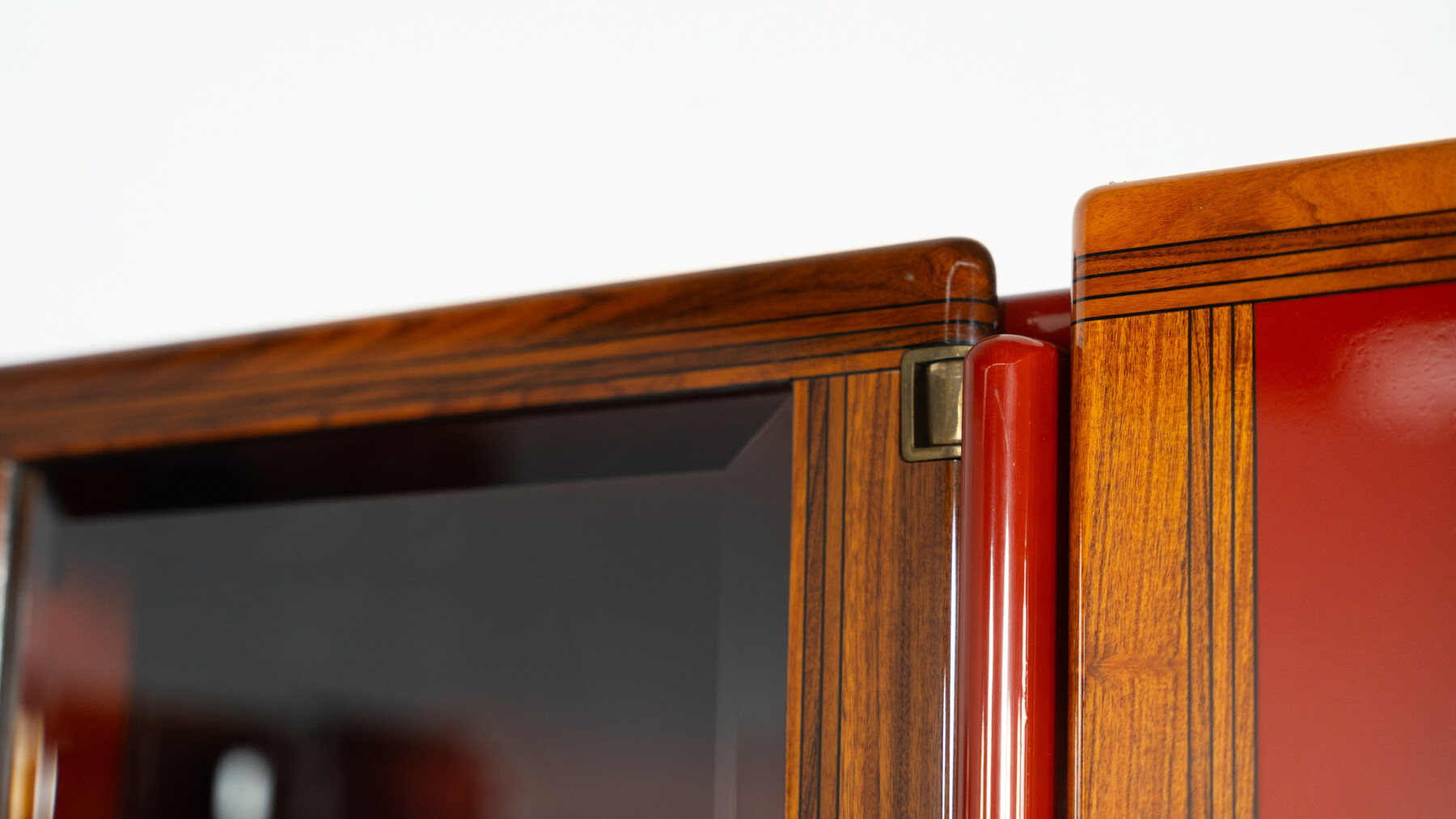 Pair of Red Artona Bookcases by Afra and Tobia Scarpa, Maxalto,1960s