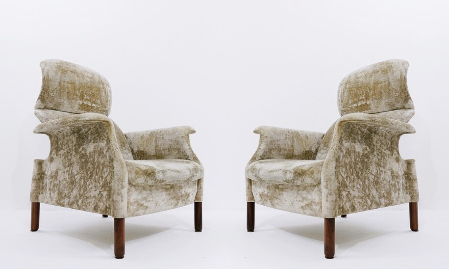 Pair of Sanluca Armchairs by  Fratelli Achille e Pier Giacomo Castiglioni, Italy, 1960s