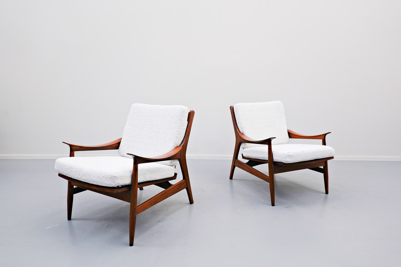Pair of Scandinavian Armchairs, 1960s