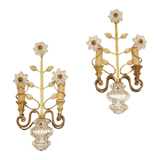 Pair Of Sconces by Maison Baguès Paris - two pairs available