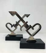 Pair of Squirrel Bookends attributed to Jozef Peeters, 1930s