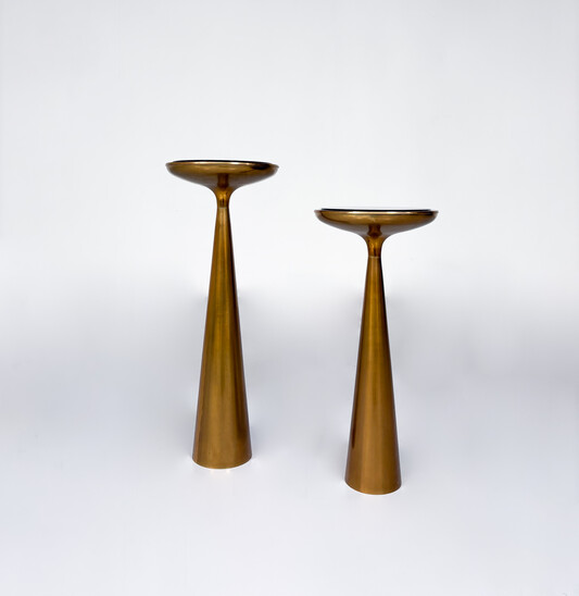 Pair of Standing Ashtray/ Tables n°1776 by Max Ingrand for Fontana Arte, 1960s 