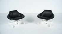 Pair of Stella 1001 Armchairs by Joe Colombo for Confort Italy, 1960s