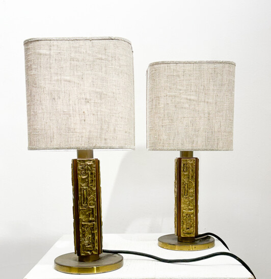 Pair of  Table Lamps by Luciano Frigerio, Italy, 1970s