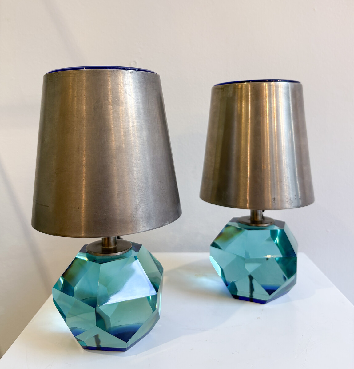 Pair of Table Lamps mod.2228 by Max Ingrand for Fontana Arte, 1950s