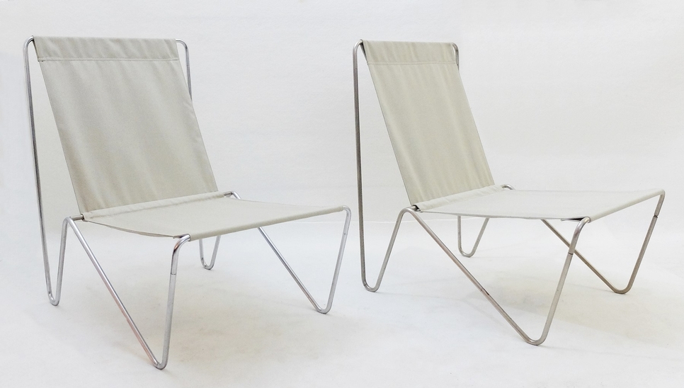 Pair Of Verner Panton Bachelor Chairs - New Canvas - 2 Pairs Available