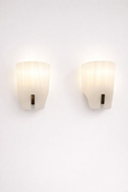 Pair of Wall Lights by Gino Sarfatti, Arteluce, Brass ans Acrylic, 1950s
