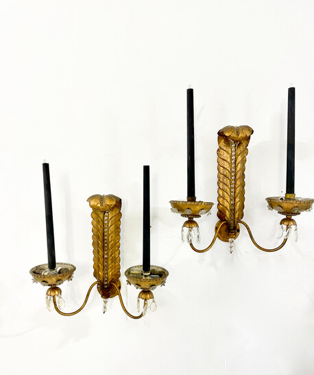 Pair of Wall Lights in the Style of Baguès