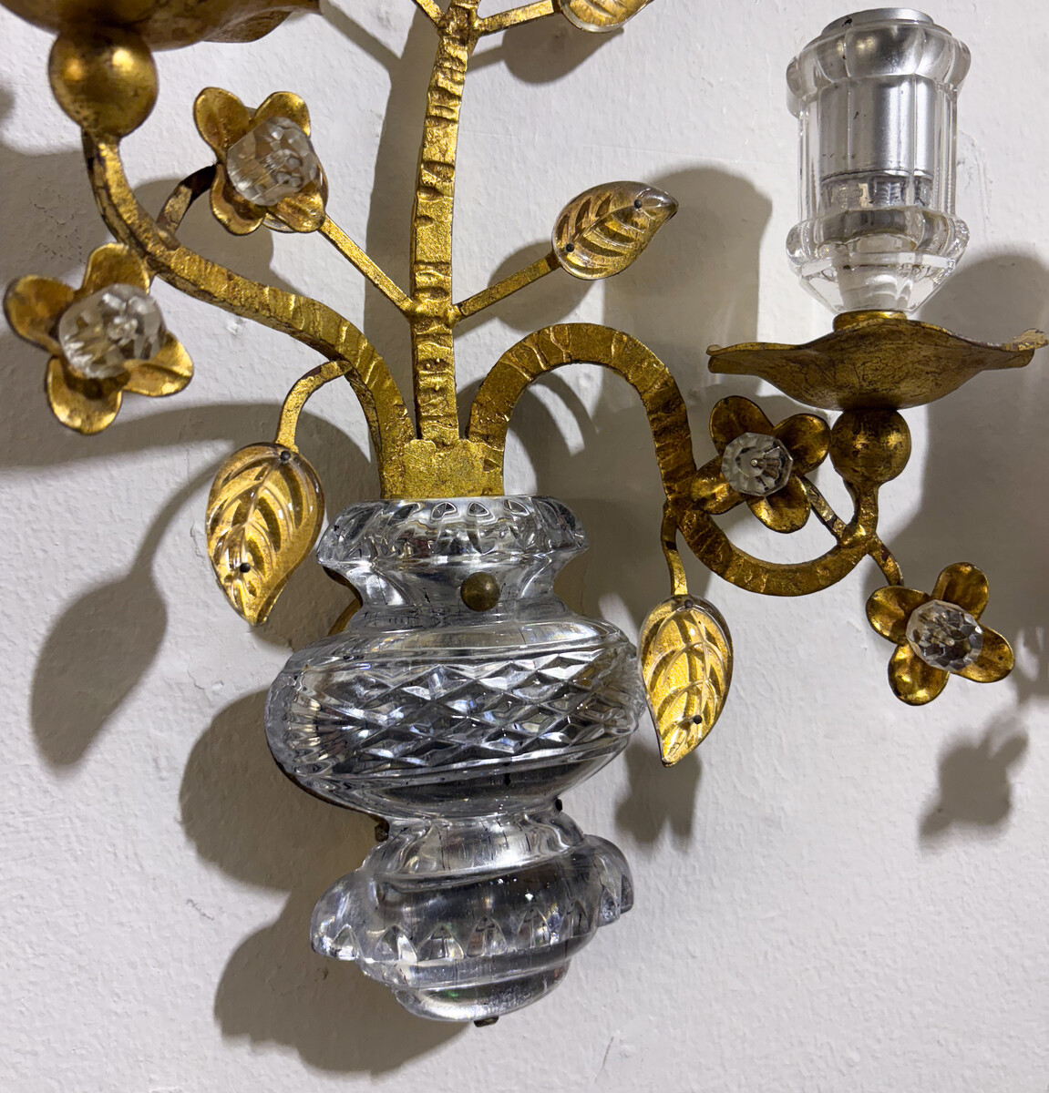 Pair of Wall lights in the style of Maison Bagues, 1950s