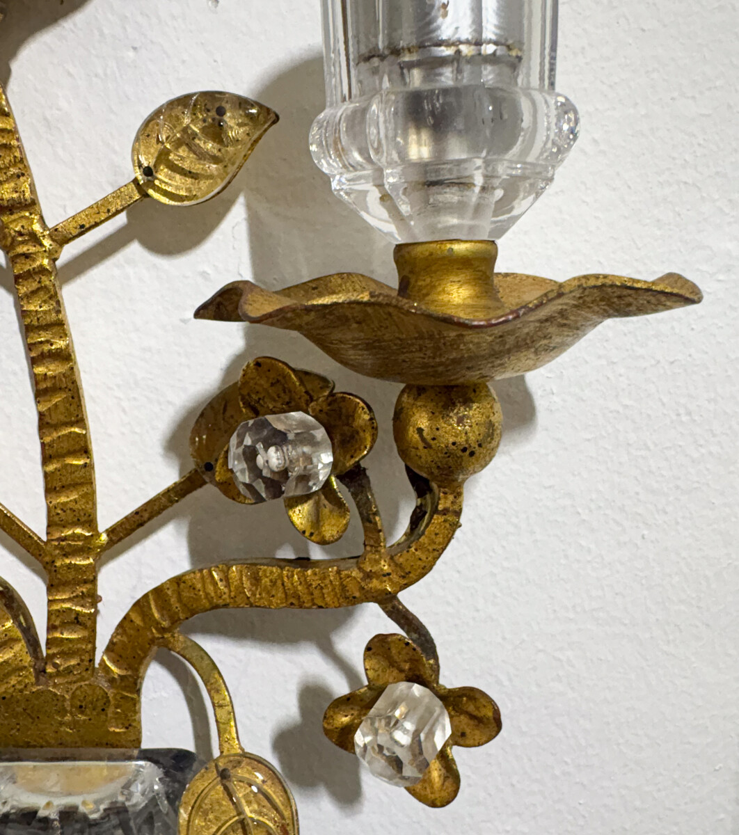 Pair of Wall lights in the style of Maison Bagues, 1950s