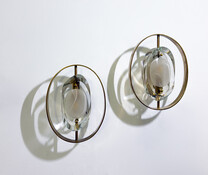 Pair of Wall Lights Mod N°2240 by Max Ingrand for Fontana Arte, 1960s
