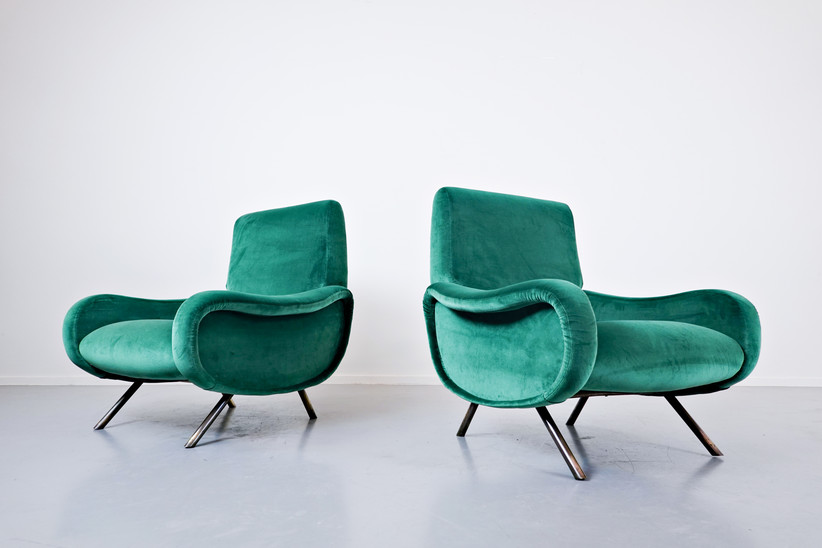  Pair of Zanuso Armchairs for Arflex, Model Lady, 1950s
