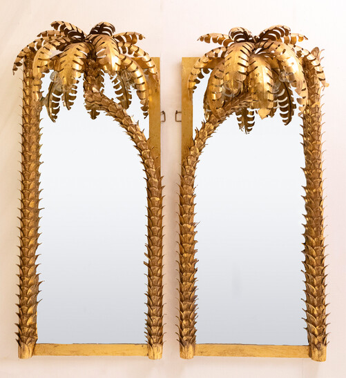 Palm Tree Mirrors in the style of
