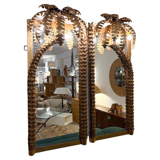 Palm Tree Mirrors in the style of