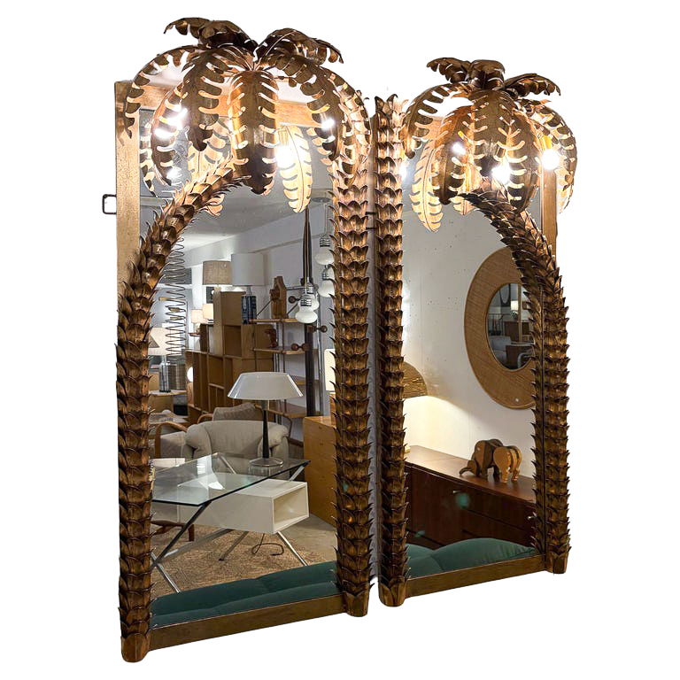 Palm Tree Mirrors in the style of 