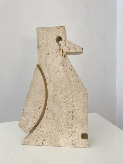 Penguin Travertine Sculpture by Fratelli Mannelli, Italy,  1970s