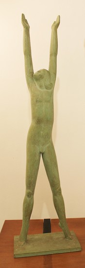 Plaster Sculpture Signed Adolphe A.H. Daenen