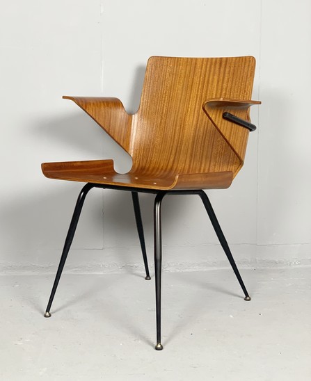 Plywood armchair by Silvio Cavatorta
