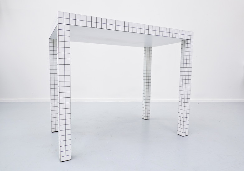 Quaderna Console Table by Superstudio for Zanotta, 1970s