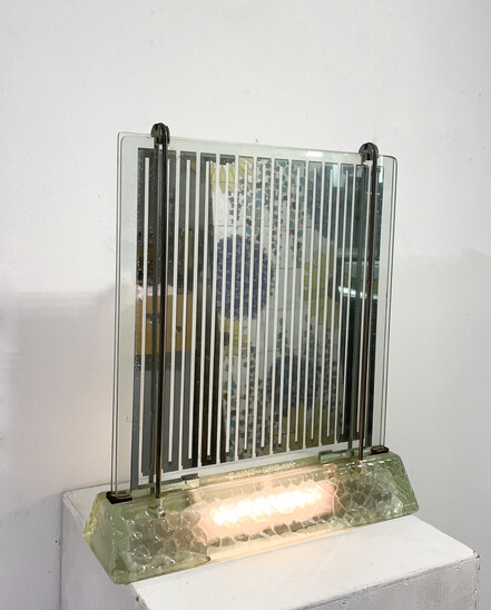 Radiator Lamp by René-Andre Coulon for Saint-Goban, France, 1937