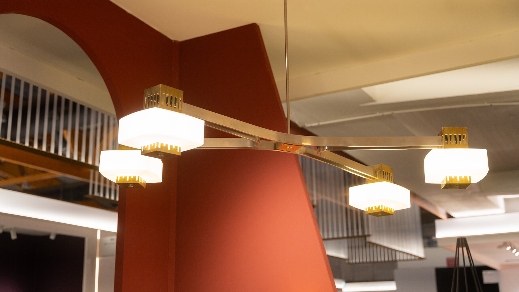 Rare Ceiling Light Mod 12816 by Elio Monesi for Arredoluce, 1960s