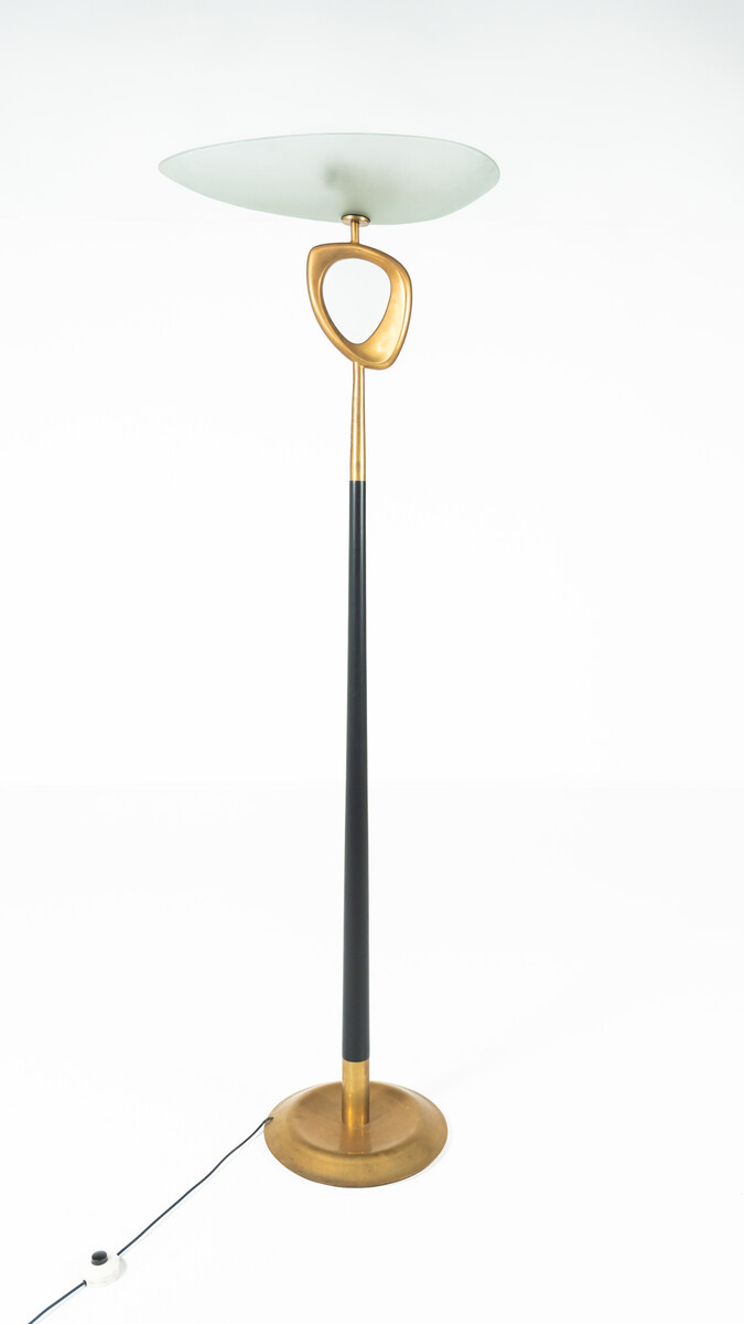 Rare Floor Lamp by Max Ingrand for Fontana Arte, 1950s