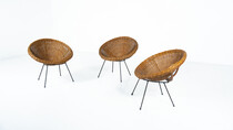 Rattan armchairs 