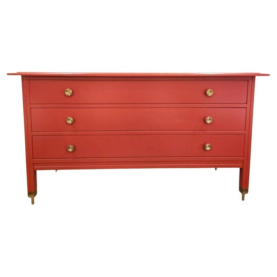 Red Chest of Drawers by Carlo de Carli, 1960s