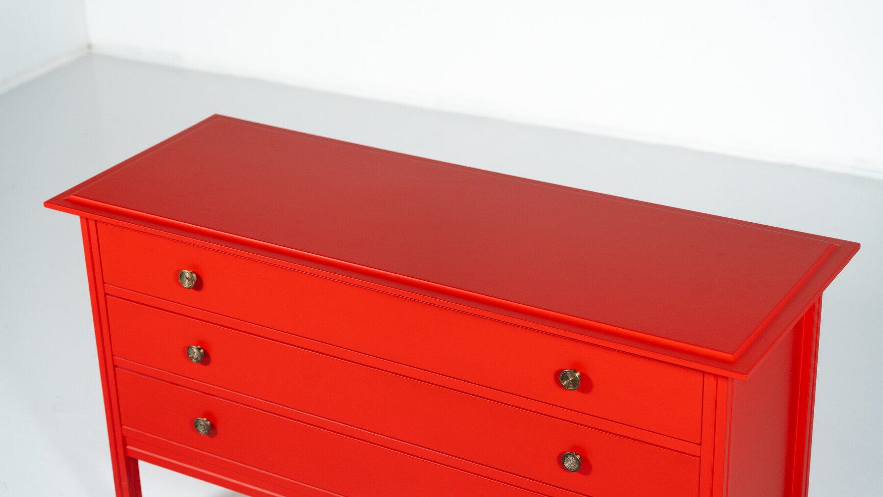 Red Chest of Drawers by Carlo de Carli, Italy, 1960s