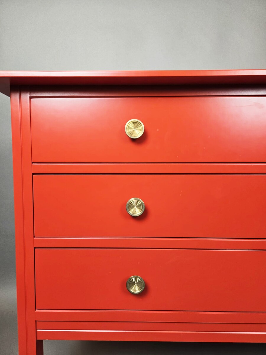 Red Chest of Drawers, Carlo de Carli, 1960s