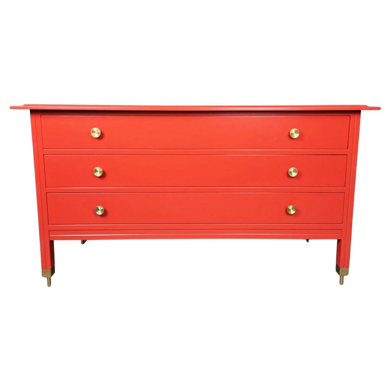 Red Chest of Drawers, Carlo de Carli, 1960s