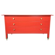 Red Chest of Drawers, Carlo de Carli, 1960s