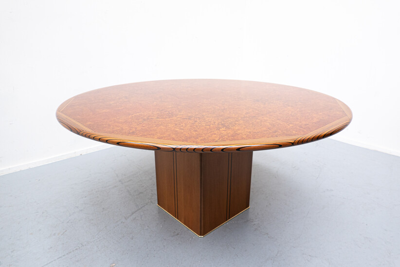 Round 'Africa' Table by Afra & Tobia Scarpa, Maxalto Artona Series, Italy, 1970s