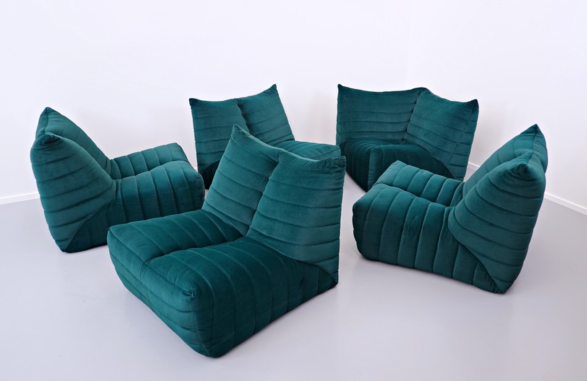 Sectional Sofa Model Zozo by Seven Salotti, Italy, 1970s