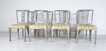 Set of 10 Gustavian Style Dining Chairs