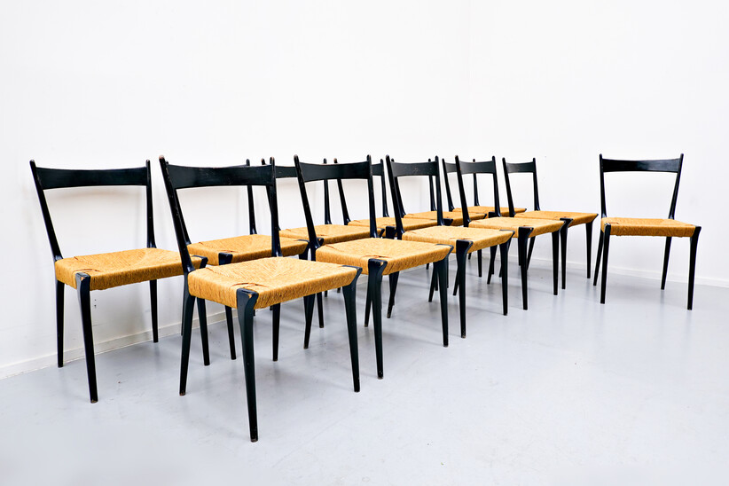 Set of 12 chairs By Alfred Hendrickx For Belform - Belgium 1958