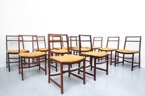 Set of 12 Mid-Century Modern Dining Chairs by Renato Venturi for MIM, 1950s